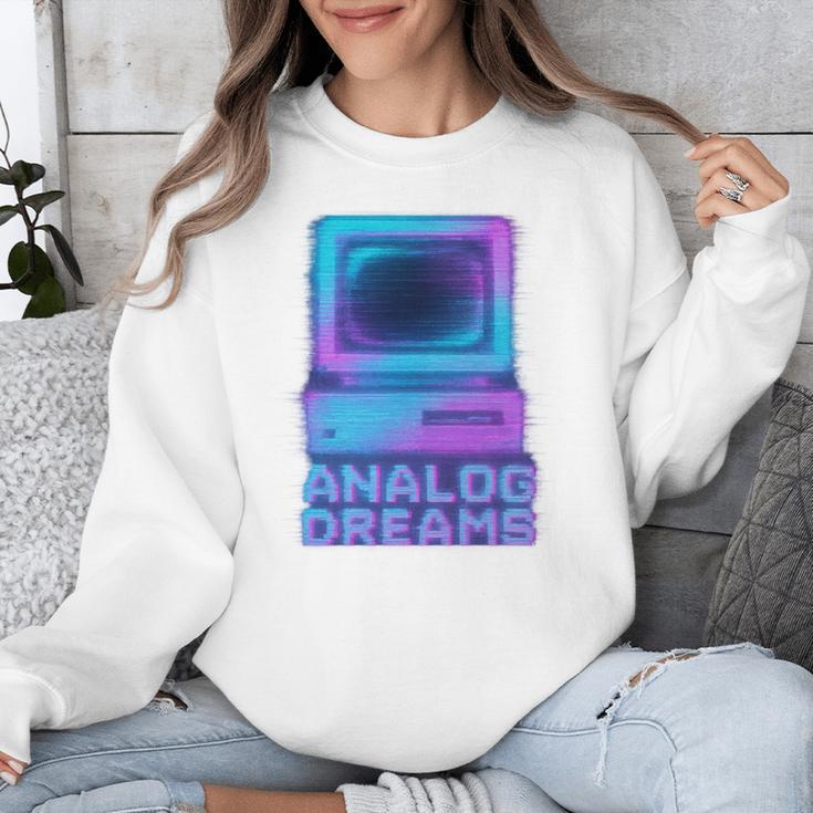Lofi Reverie Analog Dreams Pixel 90s Desktop VHS Nostalgia Unisex Sweatshirt