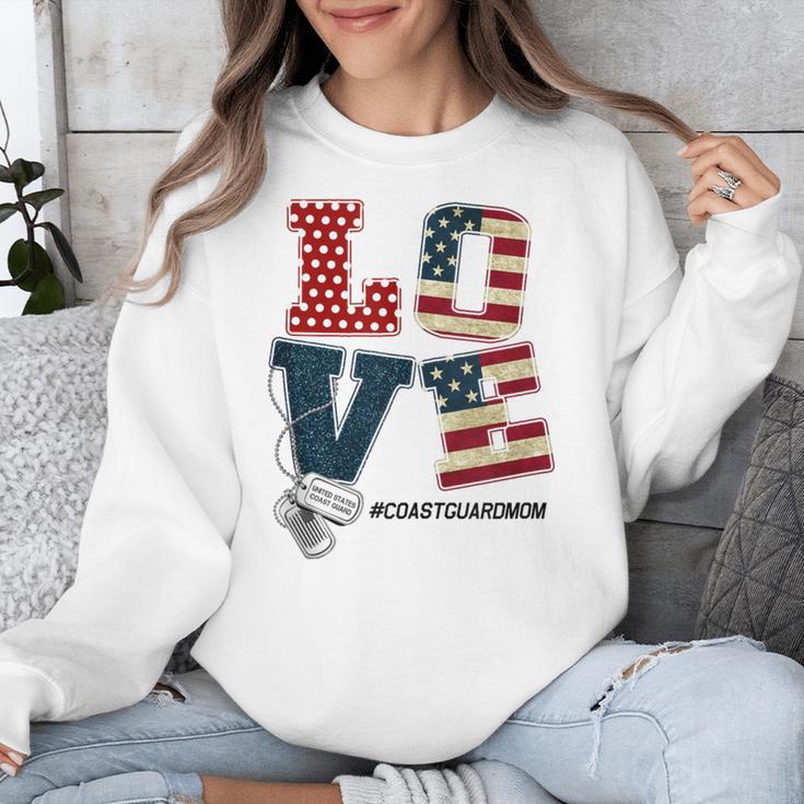 Love Coast Guard Mom Proud Coast Guard Graduation Mom Unisex Sweatshirt