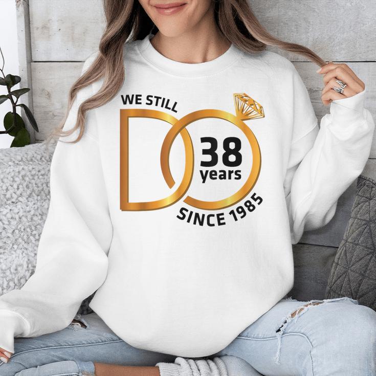 Marriage Memory Wife Husband We Still Do 38 Years Since 1985 Unisex Sweatshirt
