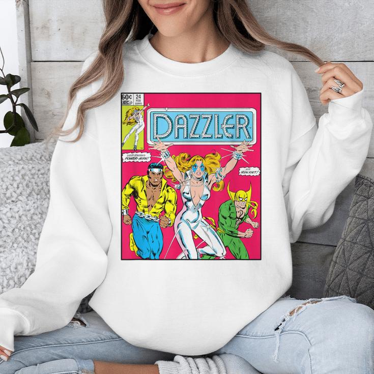 Marvel Universe Classic Dazzler Vintage Comic Book Cover Unisex Sweatshirt