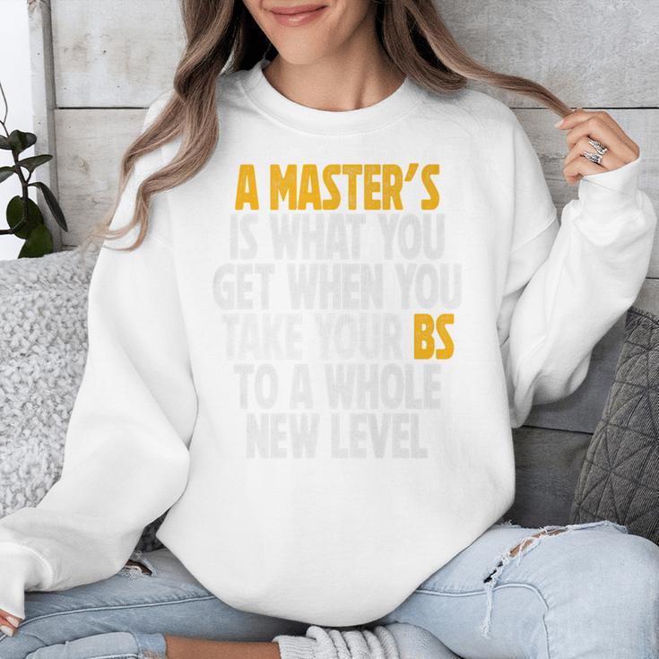 Master Degree When You Take Bs To New Level Graduation Premium Unisex Sweatshirt