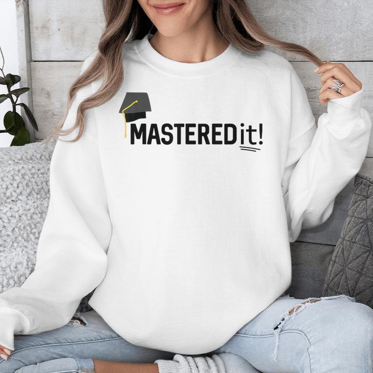 Masters Degree Graduation For Him Her Diploma T-Shirt Unisex Sweatshirt