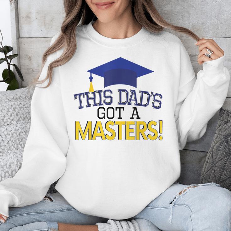 Masters Degree Proud Dad Graduation Shirt MBA Social Work Unisex Sweatshirt
