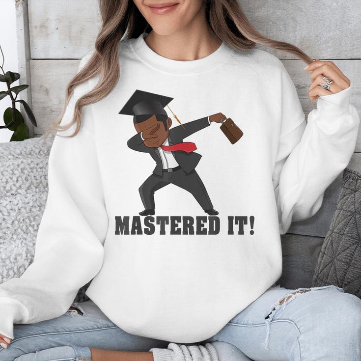 Masters Graduation Mastered It Dabbing Man Tee Unisex Sweatshirt