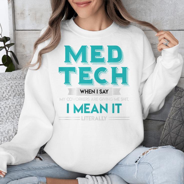 Med Tech Medical Technician Gag Lab Graduation Premium Unisex Sweatshirt