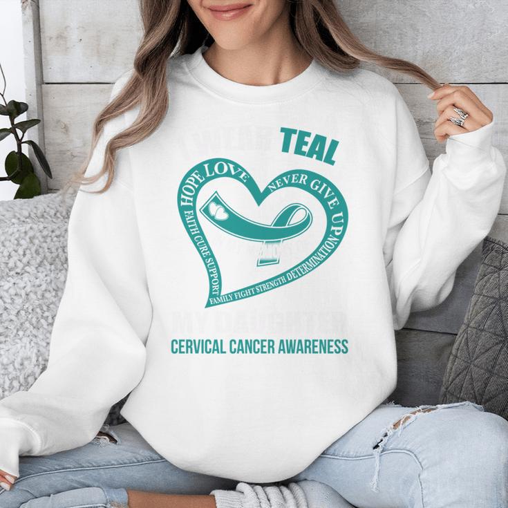 In My Memory Of My Daughter CERVICAL CANCER AWARENESS Unisex Sweatshirt