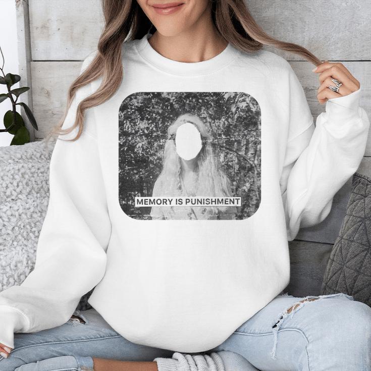Memory Is A Punishment Surreal Art Trippy Distressed Grunge Unisex Sweatshirt Memory Is A Punishment Surreal Art Trippy Distressed Grunge Unisex Sweatshirt