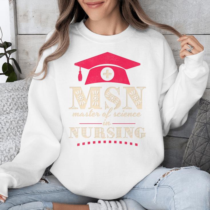 Msn Master Of Science In Nursing College Graduation Premium Tri-Blend Unisex Sweatshirt