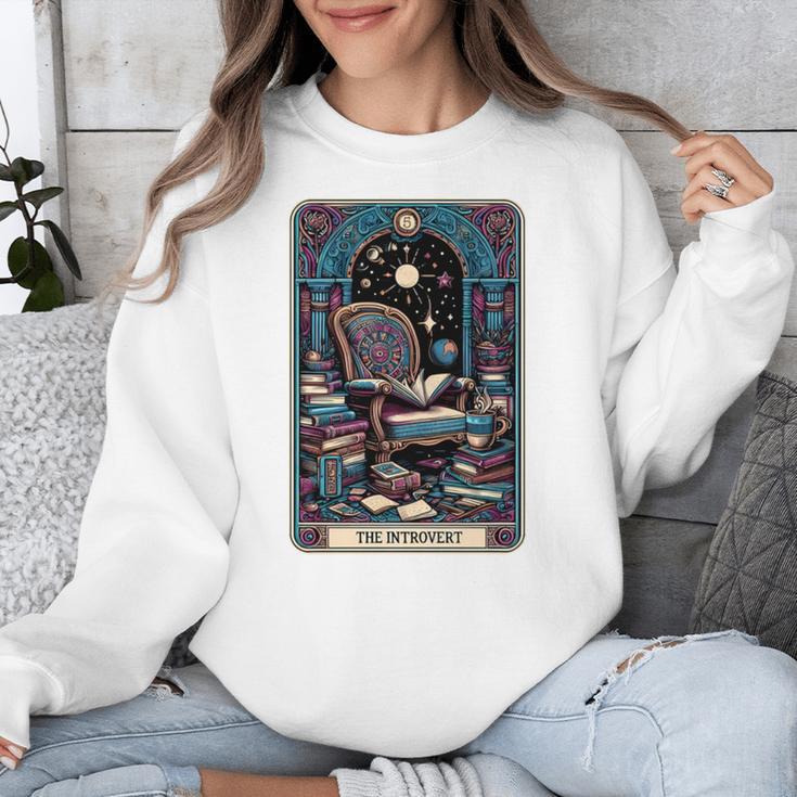 Mystical Library Book Reader The Introvert Tarot Card Unisex Sweatshirt Mystical Library Book Reader The Introvert Tarot Card Unisex Sweatshirt
