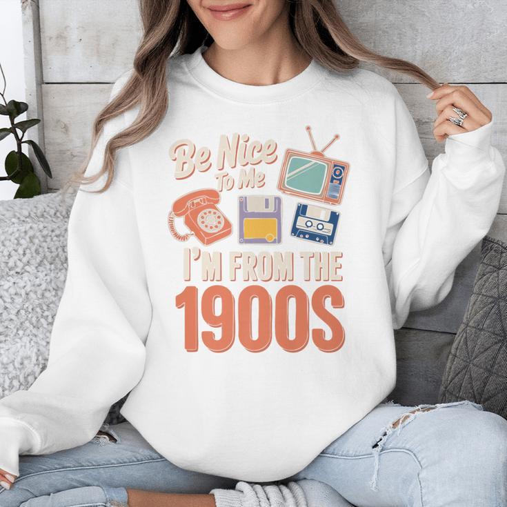 Be Nice To Me I'm From The 1900s Premium Unisex Sweatshirt