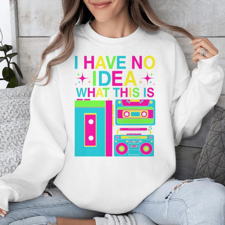 I Have No Idea What This Is Retro 70's 80's 90's Nostalgia Premium Tri-Blend Unisex Sweatshirt