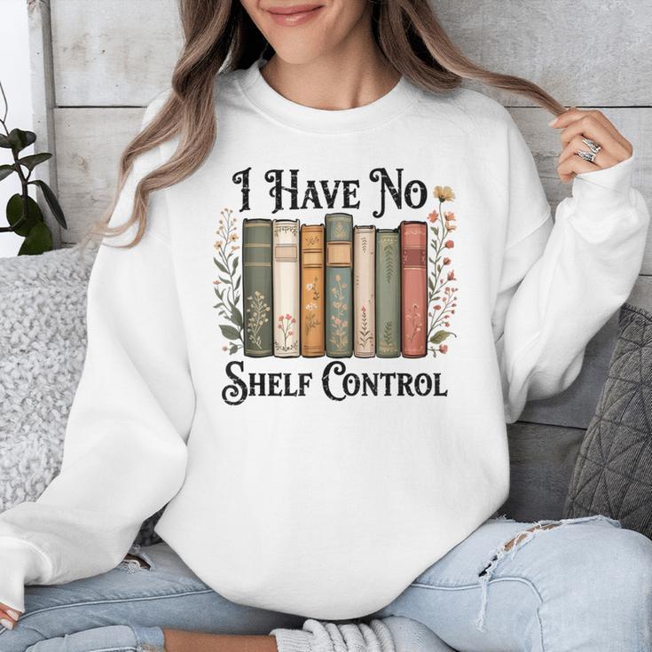 I Have No Shelf Control Flower Book Bookish Unisex Sweatshirt