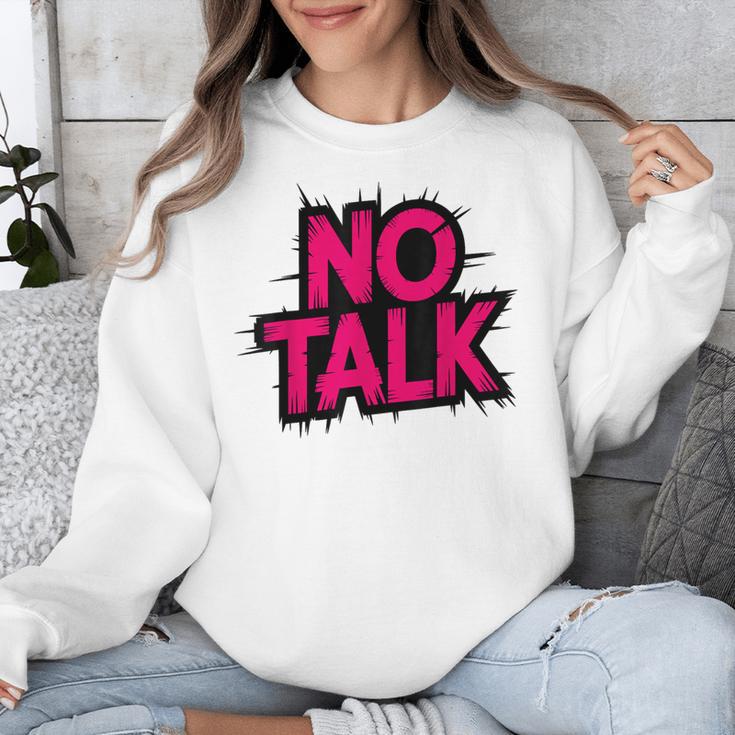 No Small Talk Zone – Introvert Quote Unisex Sweatshirt No Small Talk Zone – Introvert Quote Unisex Sweatshirt