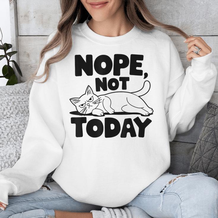 Nope Not Today Antisocial Introvert Cat Lover Men Women Kids Unisex Sweatshirt Nope Not Today Antisocial Introvert Cat Lover Men Women Kids Unisex Sweatshirt