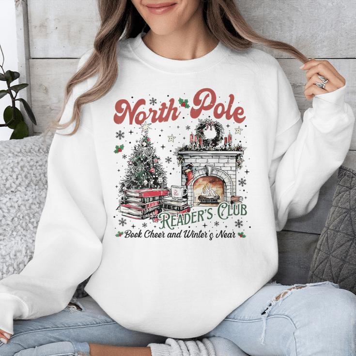 North Pole Book Club Book Lover Bookish Bookworm Christmas Unisex Sweatshirt