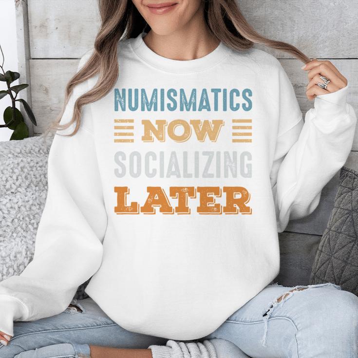 Numismatics Now Minimal Socializing Introvert Vintage Unisex Sweatshirt Numismatics Now Minimal Socializing Introvert Vintage Unisex Sweatshirt