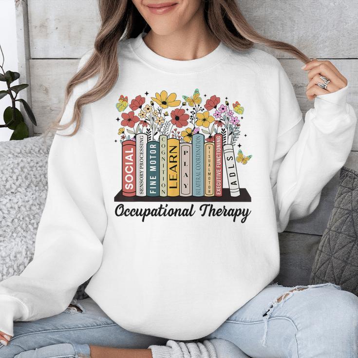 Occupational Therapy Wildflower Book OT Therapist Assistant Unisex Sweatshirt