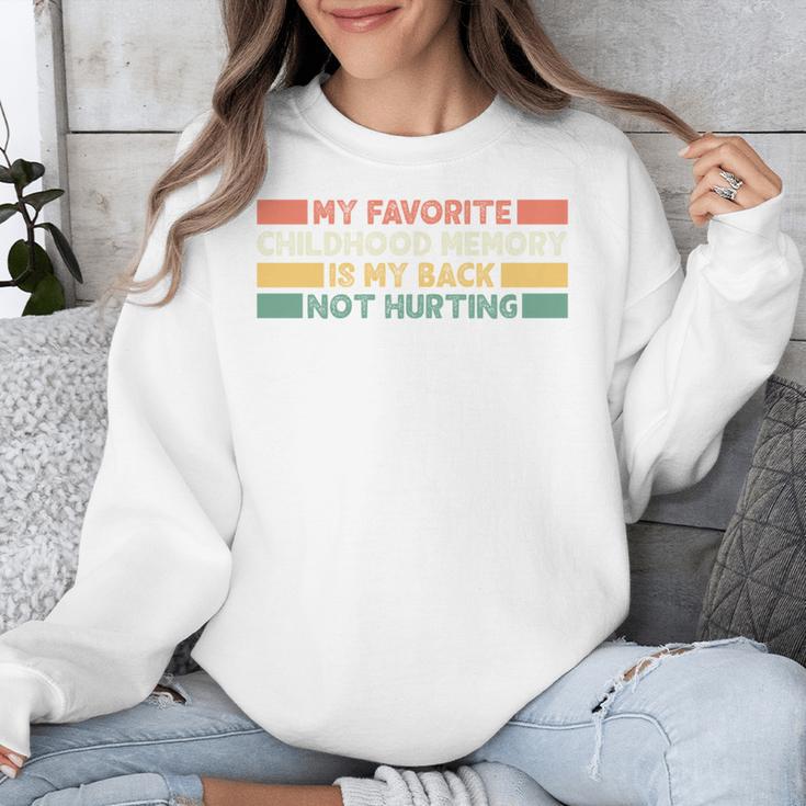 Old Man Woman Senior Citizen Back Not Hurting Memory Unisex Sweatshirt Old Man Woman Senior Citizen Back Not Hurting Memory Unisex Sweatshirt