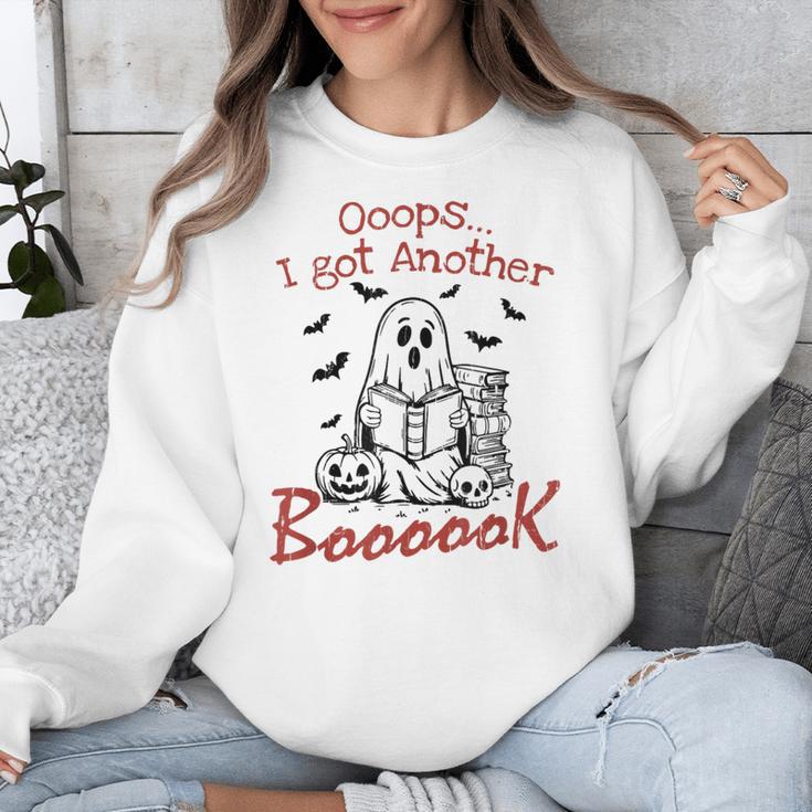 Oops I Got Another Book Boo Ghost Read Book Unisex Sweatshirt