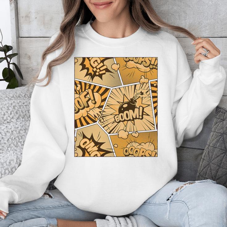 Orange Comic Book Orange Color Graphic Premium Tri-Blend Unisex Sweatshirt Orange Comic Book Orange Color Graphic Premium Tri-Blend Unisex Sweatshirt