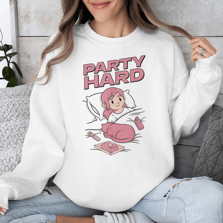 Party Hard Comfortable Stay At Home Introvert Unisex Sweatshirt Party Hard Comfortable Stay At Home Introvert Unisex Sweatshirt