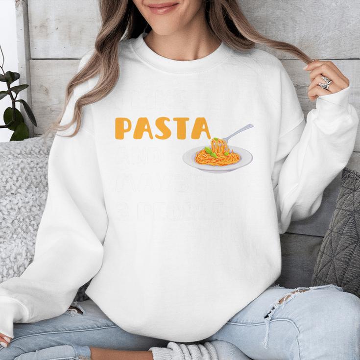 I Like Pasta And Maybe 3 People Introvert Foodie Premium Unisex Sweatshirt I Like Pasta And Maybe 3 People Introvert Foodie Premium Unisex Sweatshirt