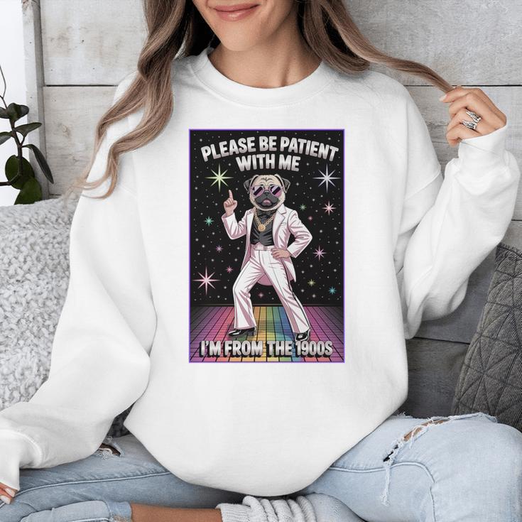 Be Patient With Me I'm From The 1900s Birthday Premium Tri-Blend Unisex Sweatshirt