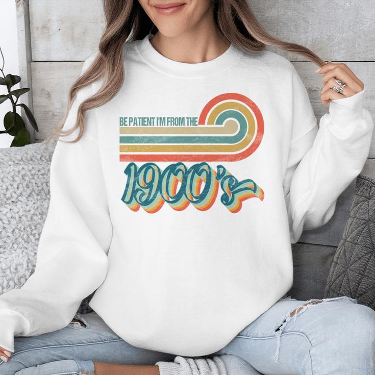BE PATIENT I'M FROM THE 1900s RETRO SUNSET VINTAGE 90s Unisex Sweatshirt BE PATIENT I'M FROM THE 1900s RETRO SUNSET VINTAGE 90s Unisex Sweatshirt