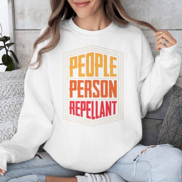 People Person Repellant Introvert Premium Unisex Sweatshirt