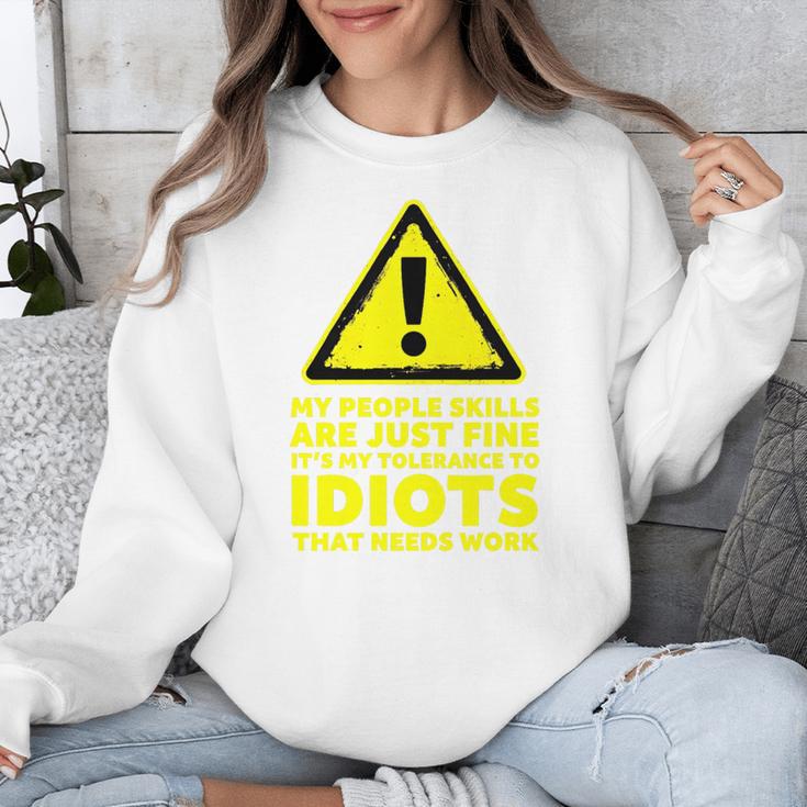 My People Skills Are Just Fine Sarcastic Introvert Premium Tri-Blend Unisex Sweatshirt My People Skills Are Just Fine Sarcastic Introvert Premium Tri-Blend Unisex Sweatshirt