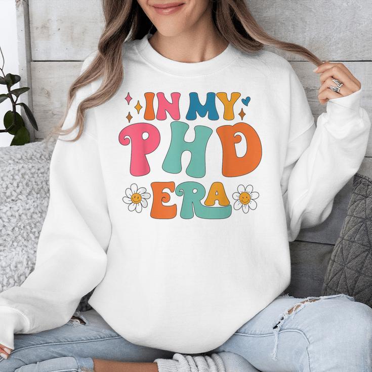 In My Phd Era Groovy Phd Graduation Future Doctor Unisex Sweatshirt