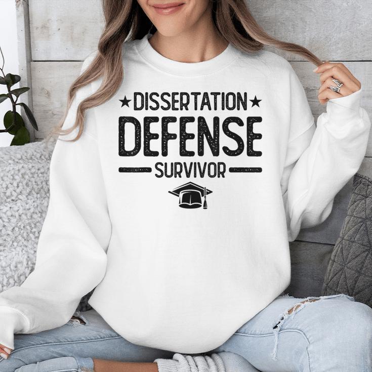 PhD Graduation Dissertation Defense Survivor PhD Unisex Sweatshirt
