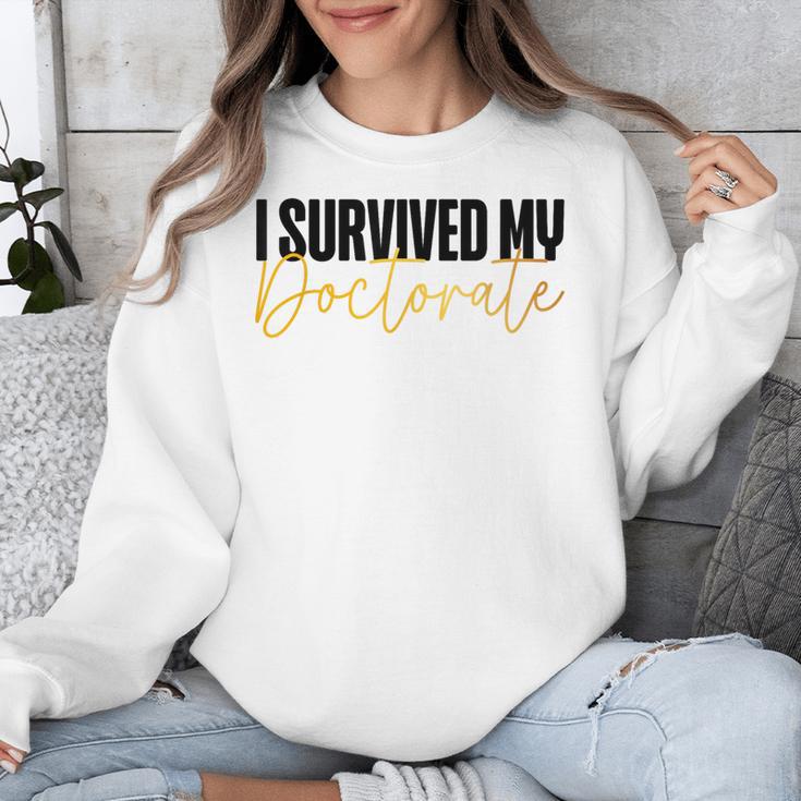 Phd Graduation Doctorate Degree Dissertation Masteral Grad Unisex Sweatshirt