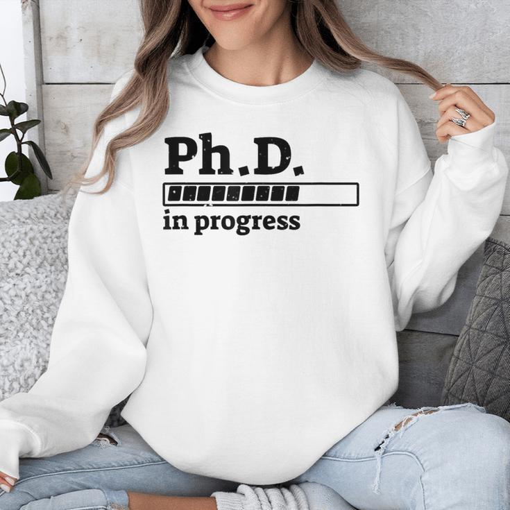 PhD In Progress Graduation Progress Bar Shirt Unisex Sweatshirt