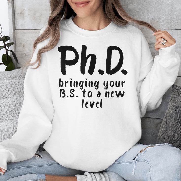 Phd Shirt Bs Doctorate Graduation Doctoral Unisex Sweatshirt