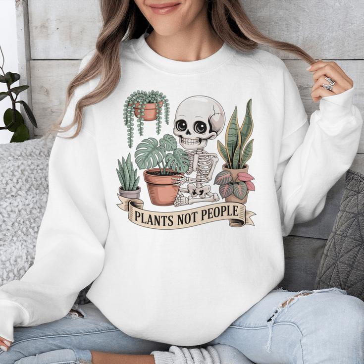 Plant Introvert Gardener Houseplant Botanical Women Men Kids Unisex Sweatshirt