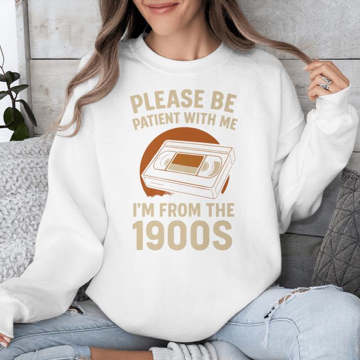 Please Be Patient I'm From The 1900s – Vintage Tape Premium Unisex Sweatshirt Please Be Patient I'm From The 1900s – Vintage Tape Premium Unisex Sweatshirt