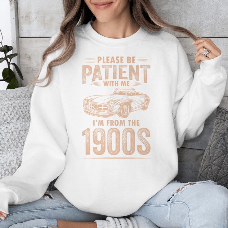 Please Be Patient With Me I'm From The 1900s Car Vintage Premium Unisex Sweatshirt