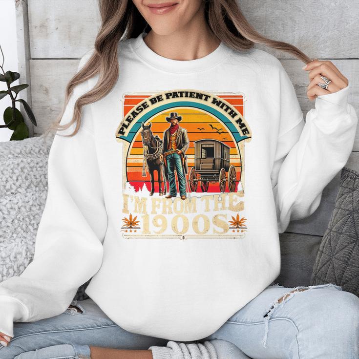 Please Be Patient With Me I'm From The 1900s Cowboy Premium Unisex Sweatshirt Please Be Patient With Me I'm From The 1900s Cowboy Premium Unisex Sweatshirt