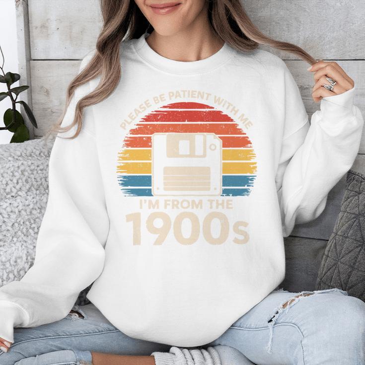 Please Be Patient With Me I'm From The 1900s Floppy Disk Premium Tri-Blend Unisex Sweatshirt