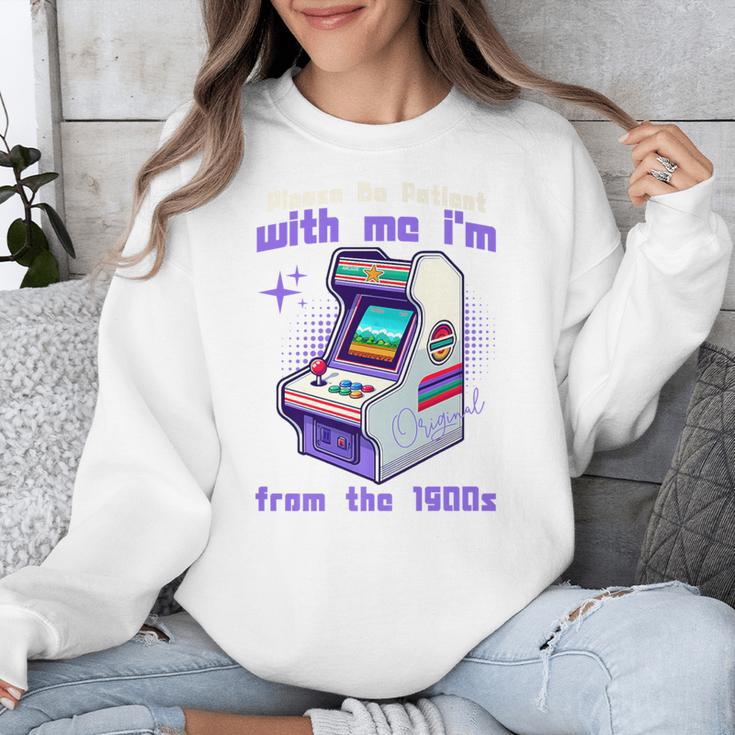 Please Be Patient With Me I'm From The 1900s Gamer Gaming Premium Unisex Sweatshirt