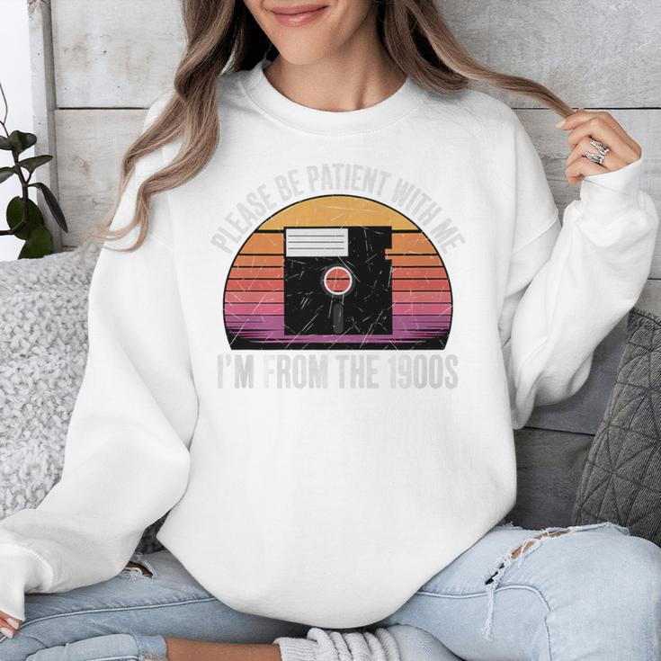 Please Be Patient With Me I'm From The 1900s PC Floppy Disk Premium Tri-Blend Unisex Sweatshirt