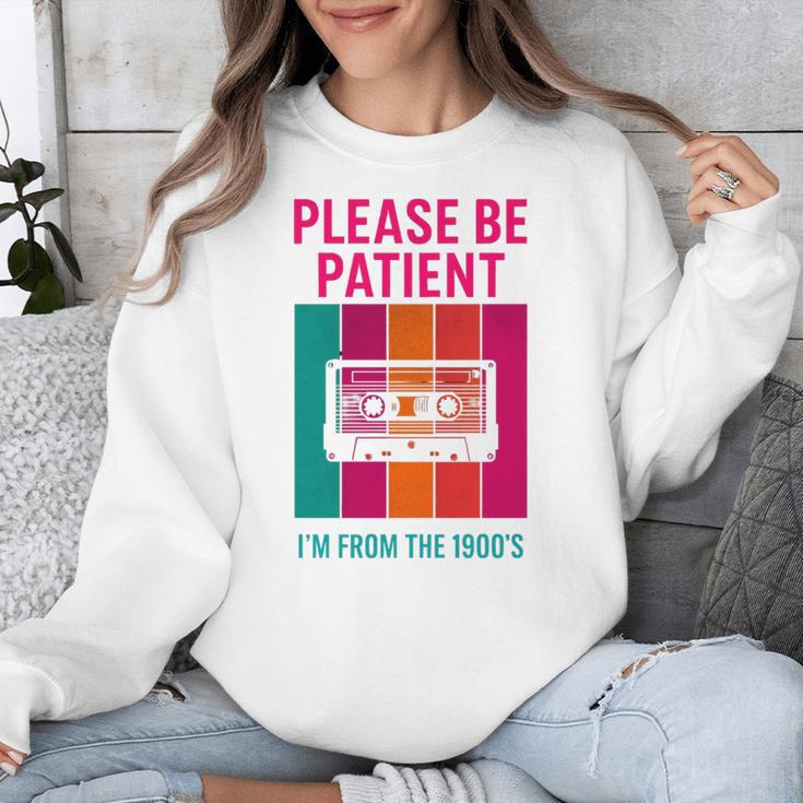 Please Be Patient I'm From The 1900s Retro Cassette Tape Premium Tri-Blend Unisex Sweatshirt Please Be Patient I'm From The 1900s Retro Cassette Tape Premium Tri-Blend Unisex Sweatshirt