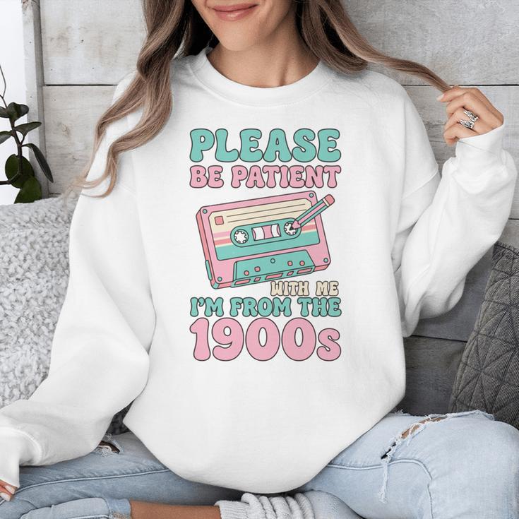 Please Be Patient With Me I'm From The 1900s Retro Cassette Unisex Sweatshirt Please Be Patient With Me I'm From The 1900s Retro Cassette Unisex Sweatshirt