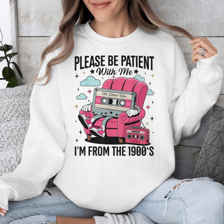 Please Be Patient I'm From The 1900s Retro Cassette Unisex Sweatshirt