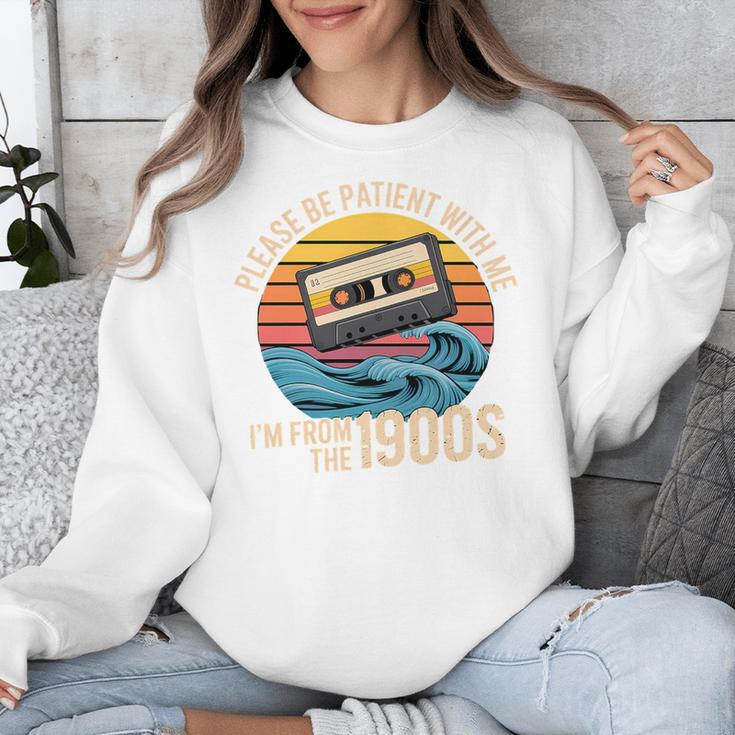 Please Be Patient With Me I'm From The 1900s Vintage Humor Premium Tri-Blend Unisex Sweatshirt