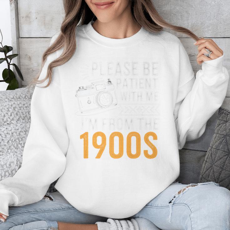 Please Be Patient With Me I'm From The 1900s Vintage Oldie Premium Unisex Sweatshirt
