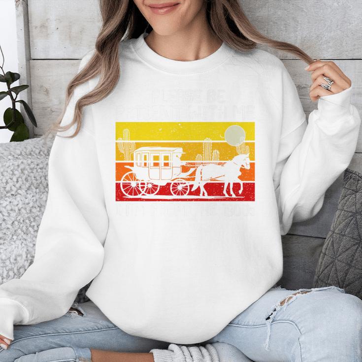 Please Be Patient With Me I'm From The 1900s Vintage Sun Set Premium Unisex Sweatshirt