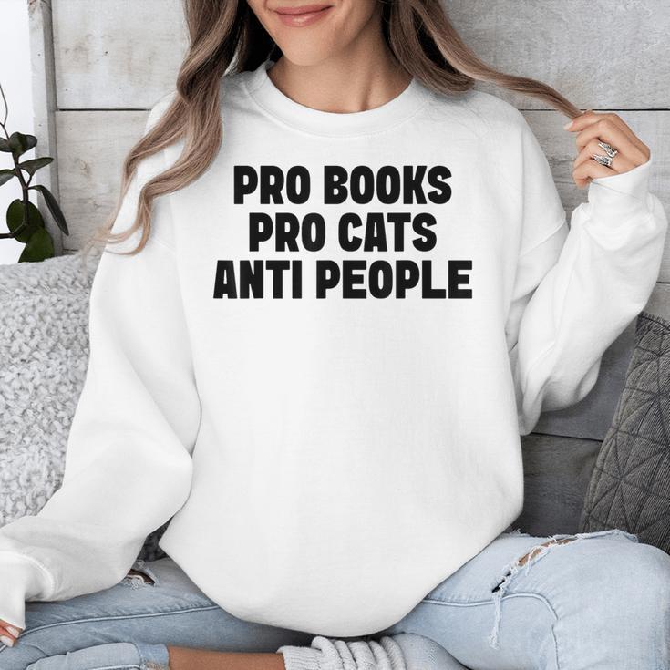 PRO Books PRO Cats Anti People Unisex Sweatshirt PRO Books PRO Cats Anti People Unisex Sweatshirt