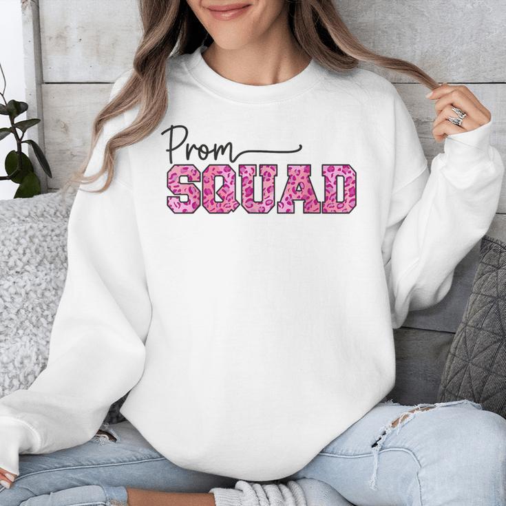 Prom Squad Prom Graduation Class Of 2024 Leopard Matching Unisex Sweatshirt